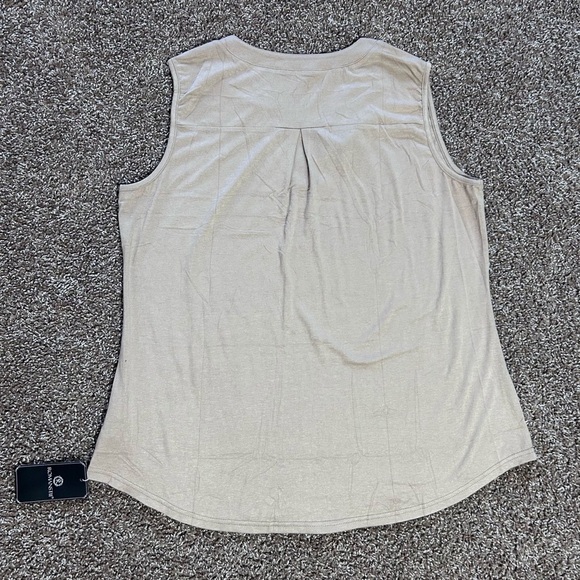 Romanstii Women's Tan Sleeveless Top - Picture 13 of 13